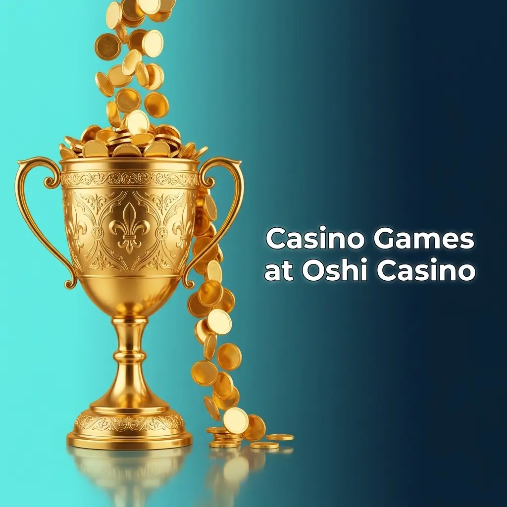 Oshi Casino game library featuring slots, live dealer tables, jackpots, and game shows for Canadian players