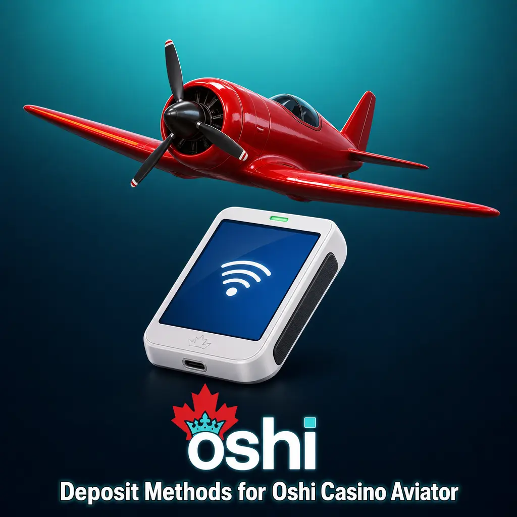 Oshi Casino Aviator deposit methods including Interac, Visa, Mastercard, Skrill, Neteller, and cryptocurrencies for Canadian players