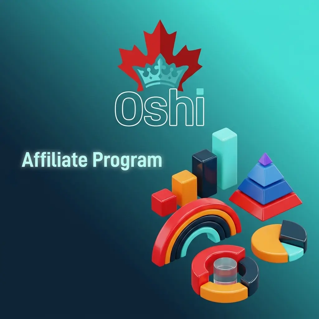 Oshi Casino affiliate program dashboard showing commission structures and partnership opportunities for content creators