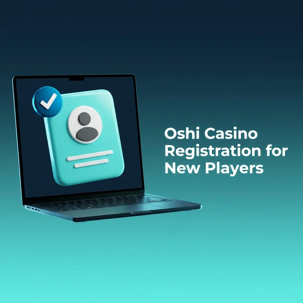 Oshi Casino registration form for new players showing sign-up steps including personal details and currency selection