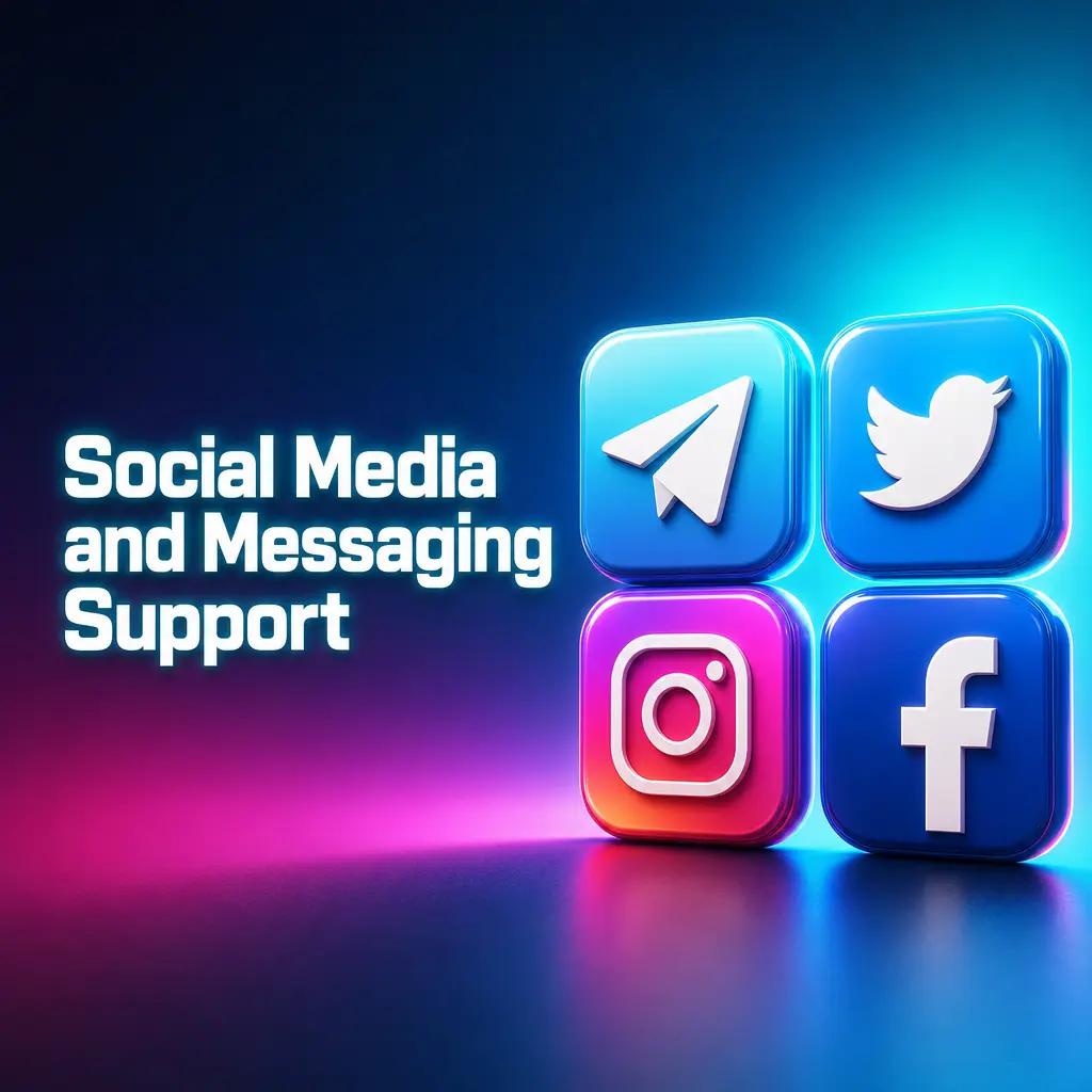 Oshi Casino social media support channels on Twitter, Facebook, and Telegram for Canadian players' general inquiries