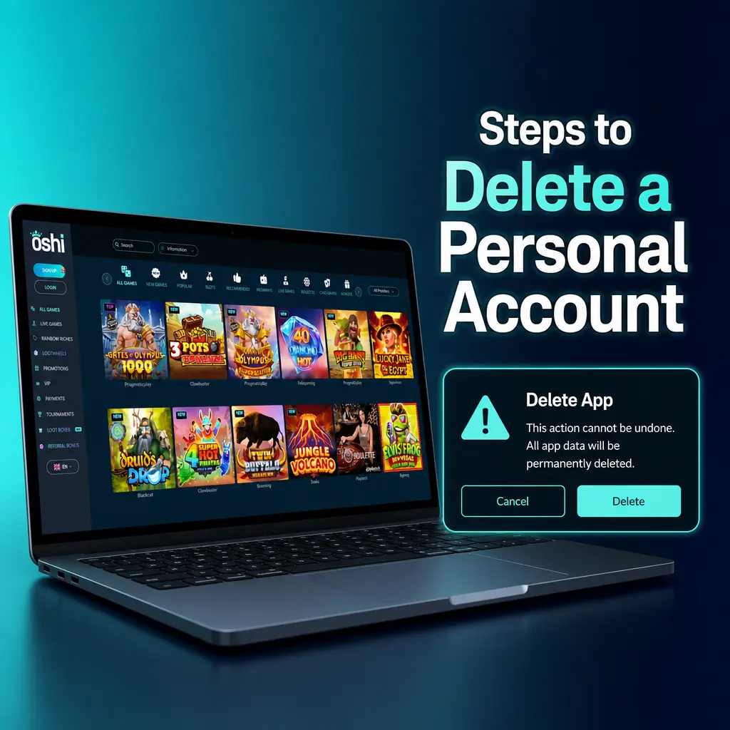 Step-by-step guide to deleting a personal account, covering settings navigation, identity confirmation, and deletion request submission.