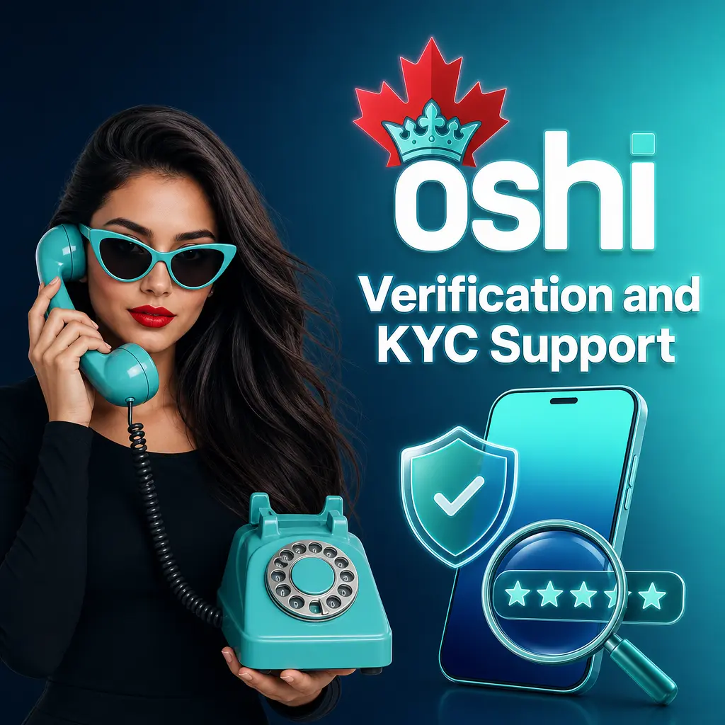 Oshi Casino KYC verification process showing ID and proof of address document submission for Canadian players