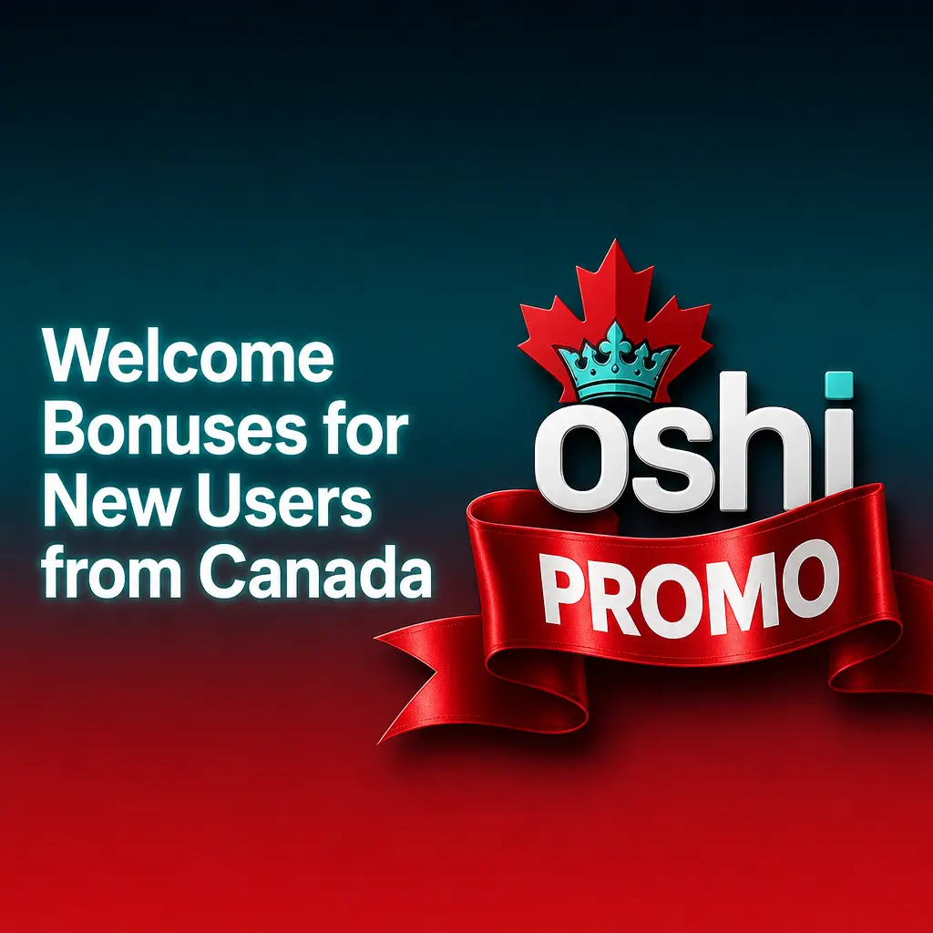 Oshi Casino welcome bonus for Canadian players offering up to CAD 4,000 and 200 Free Spins