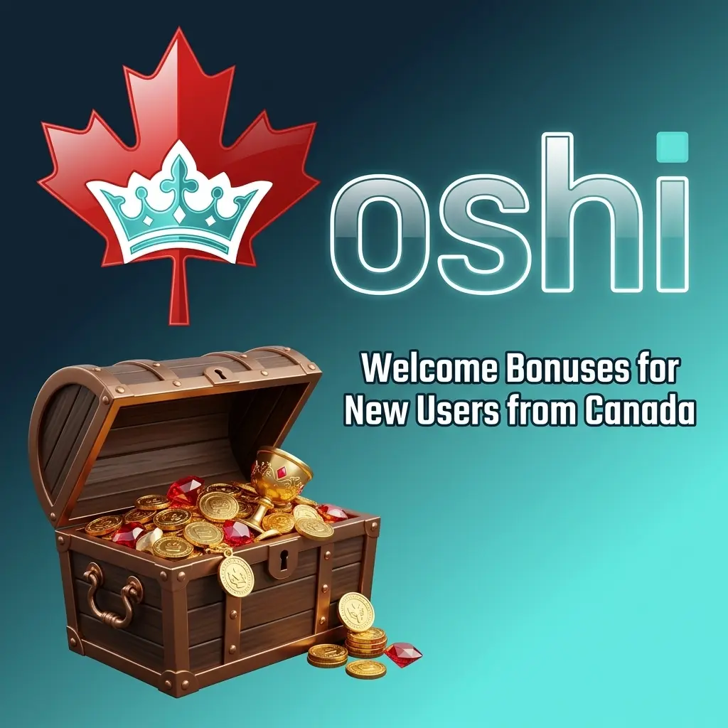 Canadian players receiving Oshi Casino welcome bonus of up to CAD 4,000 and 200 Free Spins across first deposits