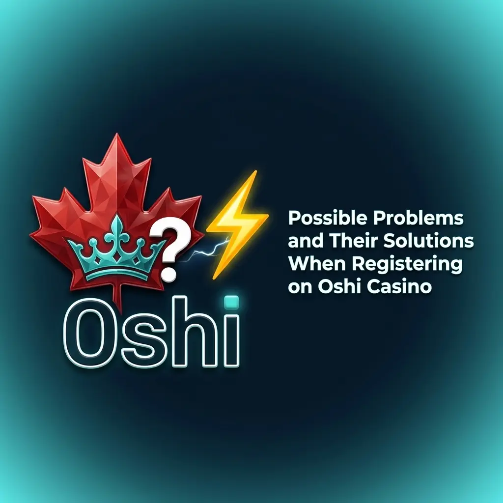 Common registration problems and solutions at Oshi Casino, including email issues, SMS errors, and location restrictions for Canadian players