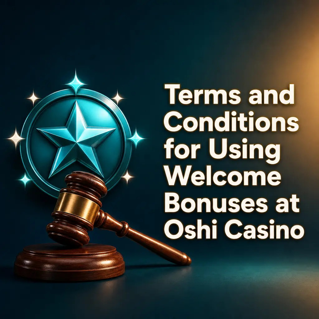 Oshi Casino welcome bonus terms showing wagering requirements, eligibility rules, and deposit conditions for Canadian players